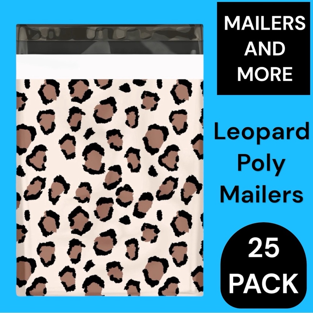 25 10X13 Poly Mailers Leopard Shipping Envelopes Bags PRICE IS FIRM - Picture 4 of 8